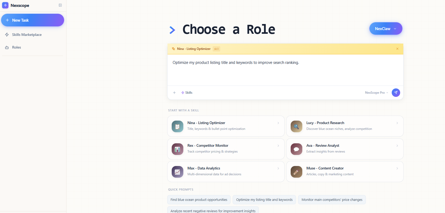 Nexscope AI Roles