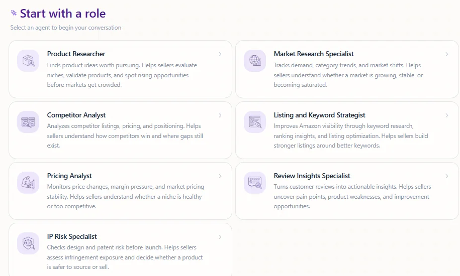 Nexscope Start with a Role - 7 specialist roles